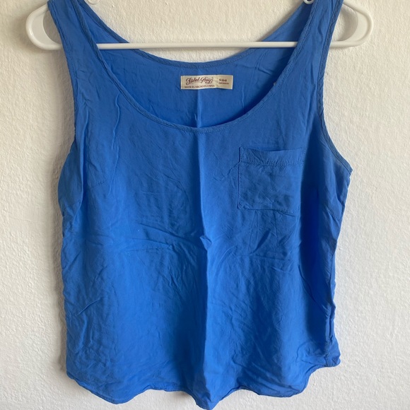 Faded Glory Tops - Faded glory blue tank top size small w/frontpocket